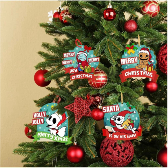 18PCS Christmas Jack Sally Wooden
Hanging‎ Ornaments for Tree Wood Nightmare - Picture 5 of 7